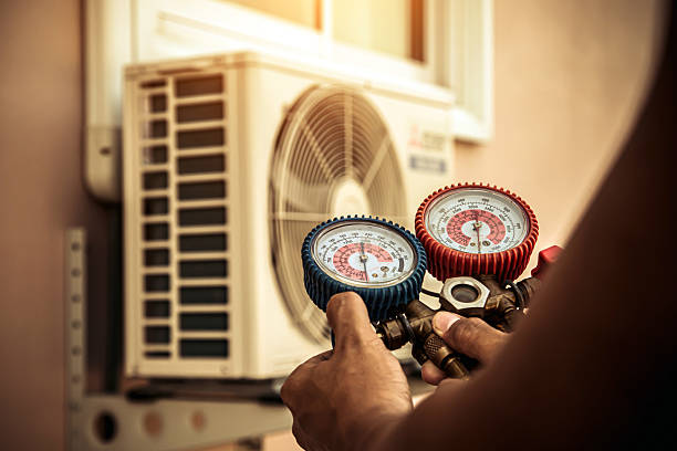 Professional Ductwork Repair technician working in Biscoe, NC
